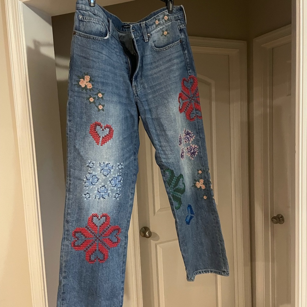 Lucky Brand embroidered boy jean